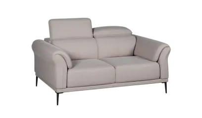 RIVIERA - 2, 2-místná sedací souprava, látka světle šedá